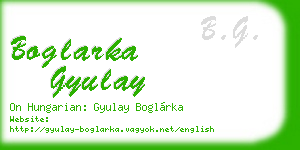 boglarka gyulay business card